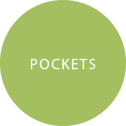 Quadratischer Glasteller Pockets - 3-fache Unterteilung